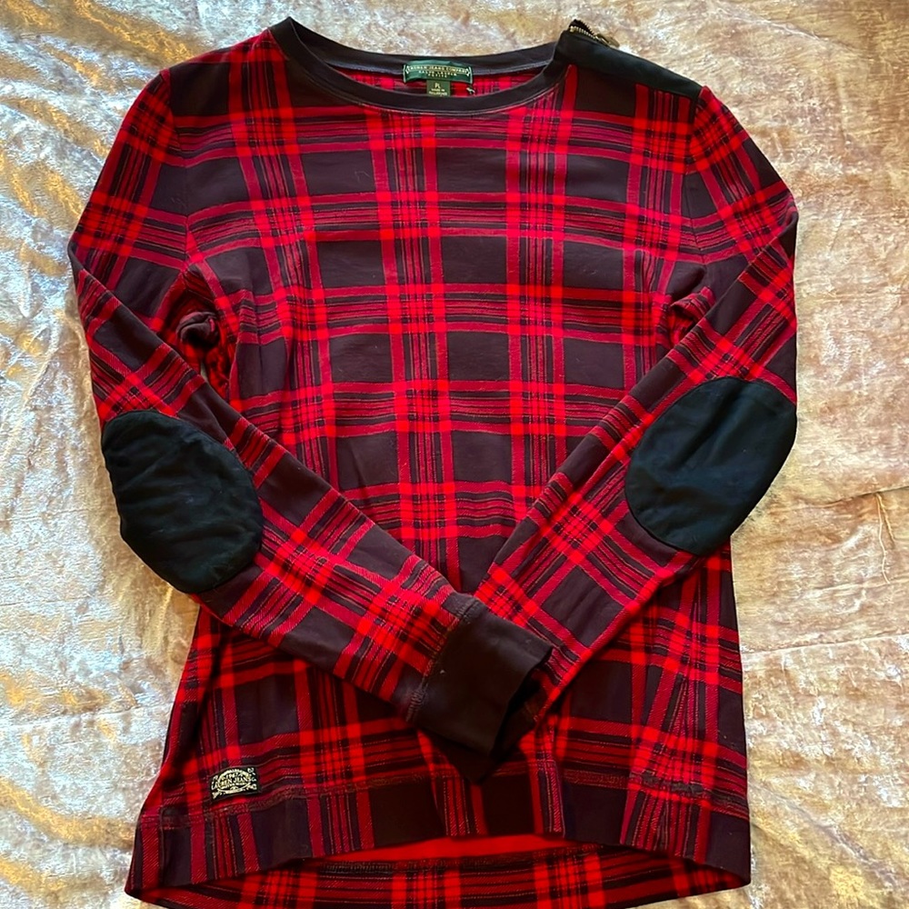 Ralph Lauren Plaid long sleeved top